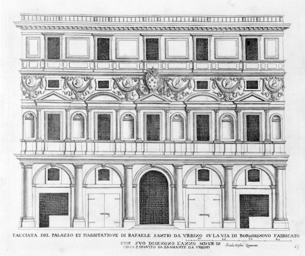 Palazzo Branconio dell'Aquila, 1550, Zeichnung, Florenz | Classical ...